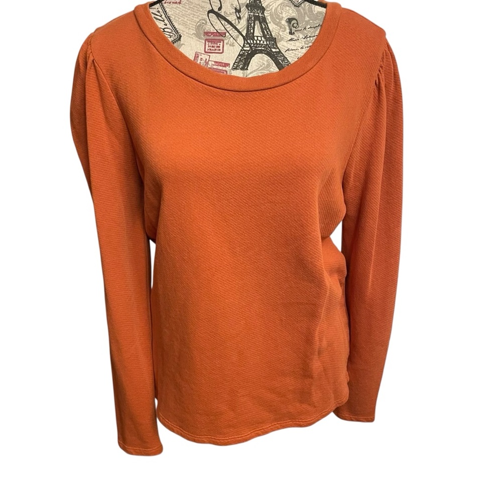 LOFT Burnt Orange Long Sleeve Top